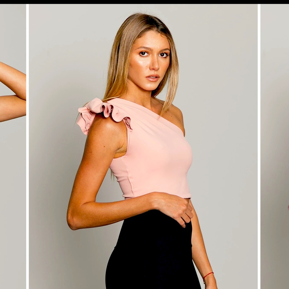 Port de Bras Elle Top Petite Rose $205 Brand New